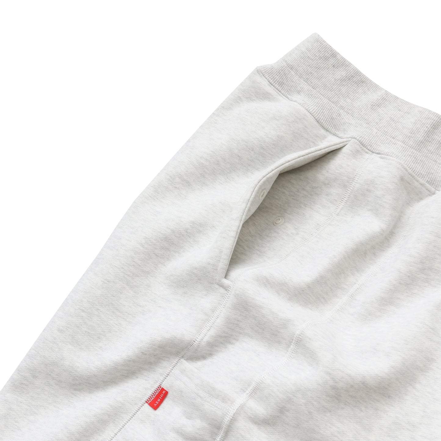 Whimsy｜STITCHED SWEAT PANT｜WHITE HEATHER