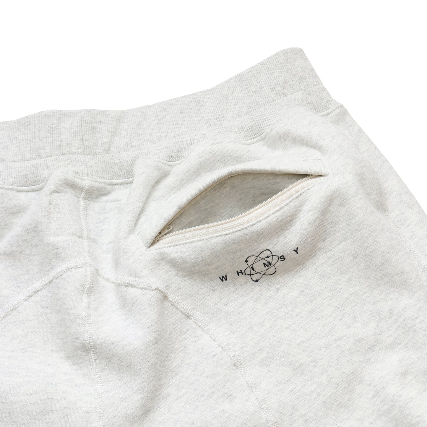 Whimsy｜STITCHED SWEAT PANT｜WHITE HEATHER