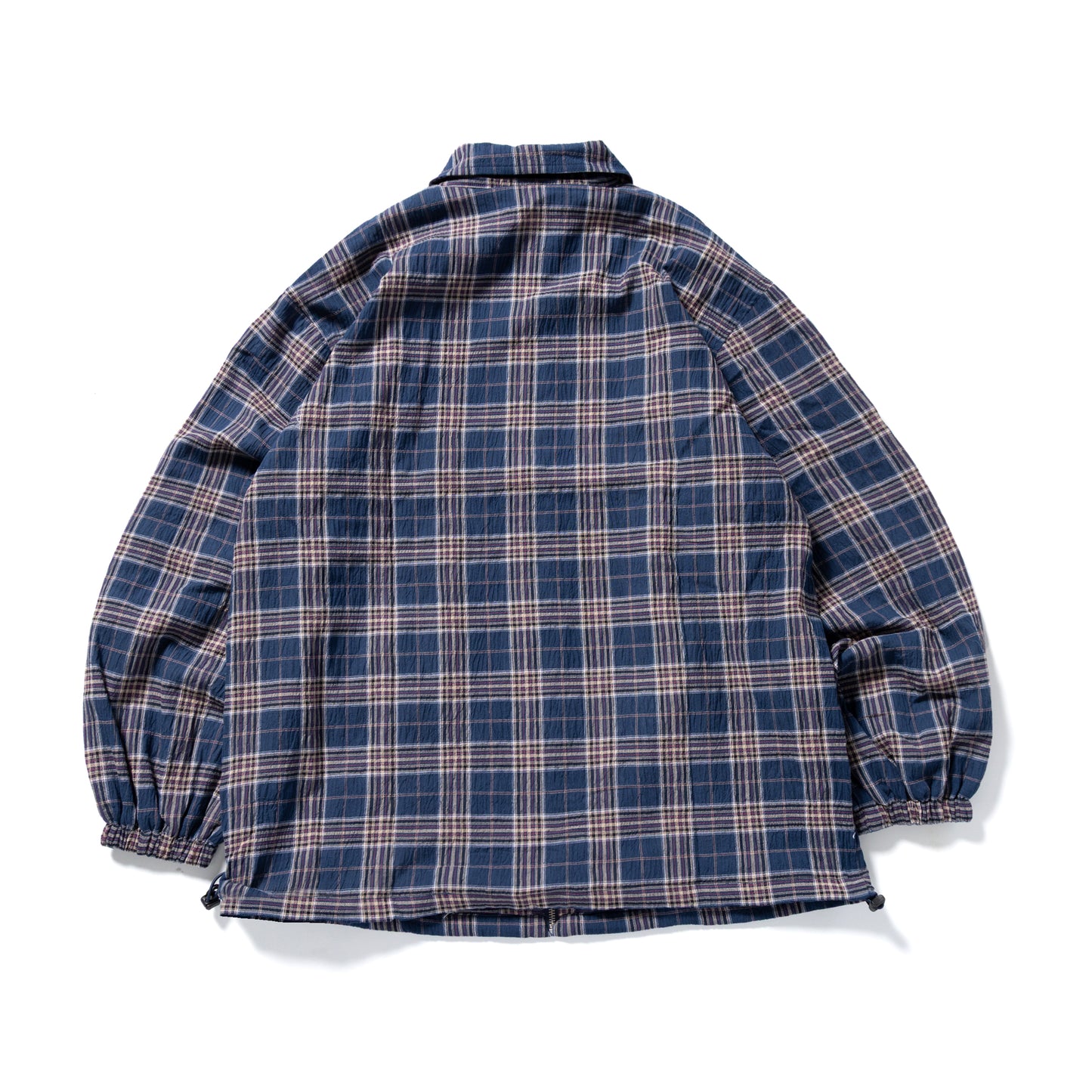 THINKTHING｜Plaid Light Zip Jacket｜NAVY CHECK