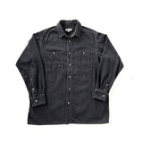 COMFORTABLE REASON｜Fade Denim Shirts｜BLACK