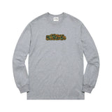 Sneeze Magazine｜Camo Logo LONG SLEEVE T-SHIRTS｜HEATHER GREY