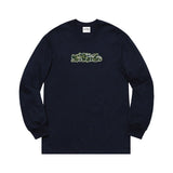 Sneeze Magazine｜Camo Logo LONG SLEEVE T-SHIRTS｜NAVY