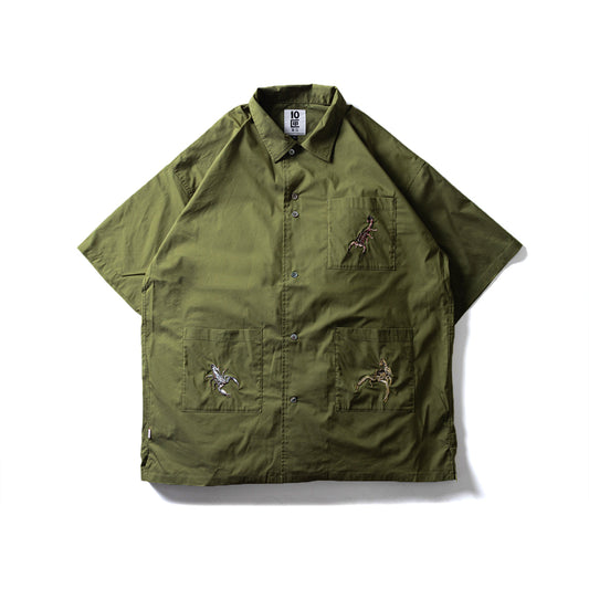 TENBOX｜ Scorpion boyz shirt - Olive