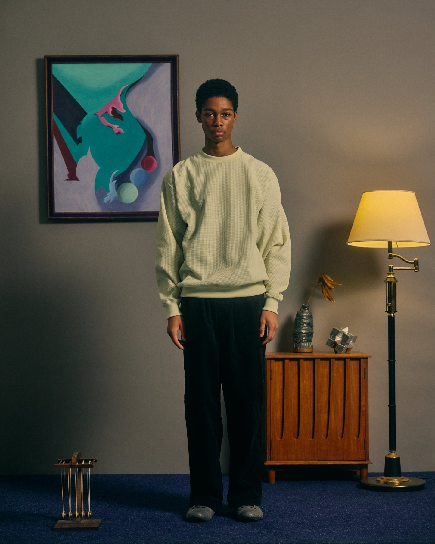 COMFORTABLE REASON｜Poly Waffle Sweat ｜LEMONADE