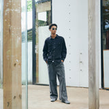 COMFORTABLE REASON｜Fade Denim Shirts｜BLACK