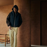 COMFORTABLEREASON｜Wool Hood Scarf｜CHARCOAL
