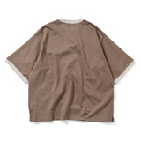PORTANCE｜C/MESH RINGER TEE｜MOCHA
