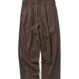 PORTANCE｜HEMP MIX SLACKS｜BROWN