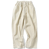 COMFORTABLEREASON｜Grid Cord Slacks｜IVORY