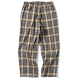 PORTANCE｜SHAGGY PLAID LOUNGE PT｜GRY CHK