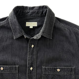 COMFORTABLE REASON｜Fade Denim Shirts｜BLACK