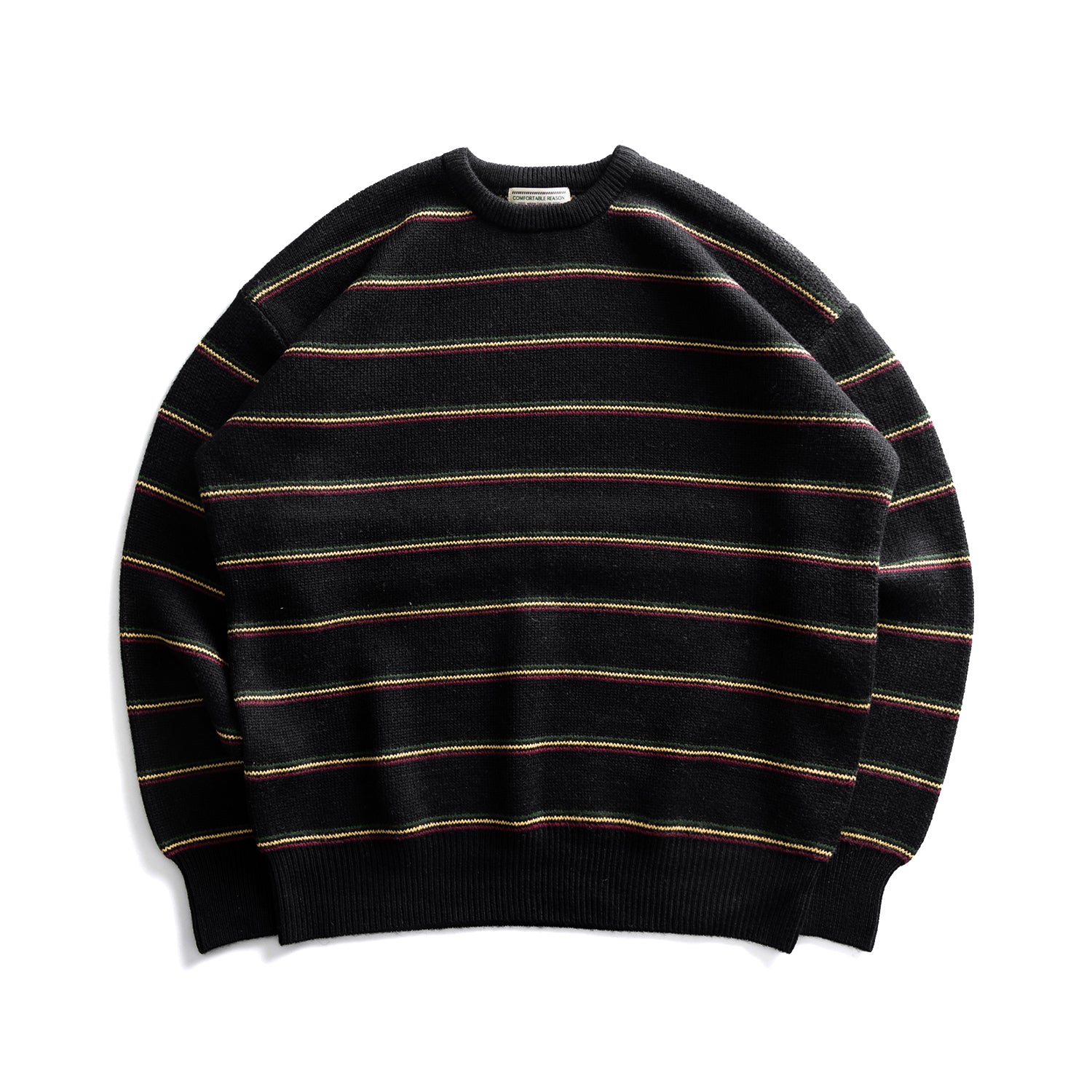 COMFORTABLE REASON｜Pinstripe Rasta Sweater